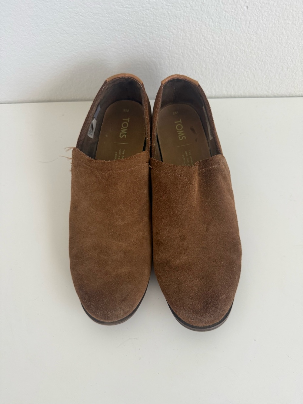 Toms Women’s Suede Slip-On Loafers in Brown